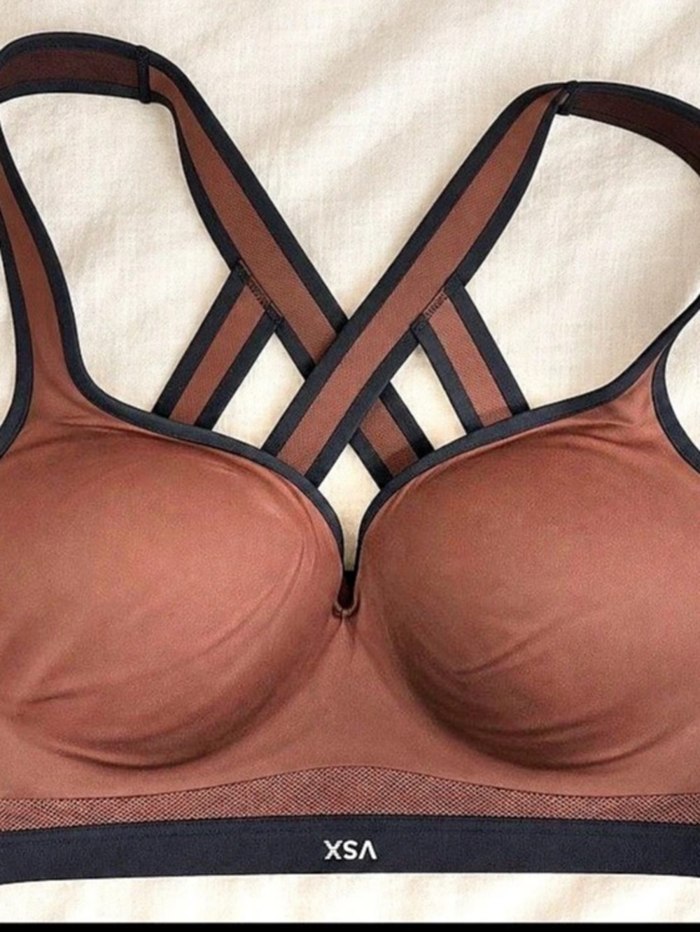 VSX Sports Bra – Chocolate Brown & Black